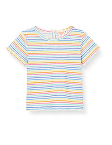 KOTON Striped Short Sleeve T-Shirt, White Stripe (01L), 6/9 Months Dziewczyny, Biały pasek (01l), 6-9 miesi?cy