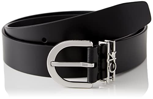 Calvin Klein Damski pasek Ck Must Ck Loop Belt 3,0 cm skórzany pasek, Ck czarny, 125