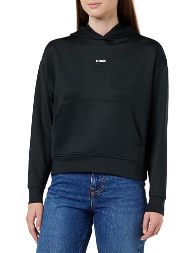 BOSS Damska bluza z kapturem PURE_Hoodie LOUNGEW, czarny (Black1), M