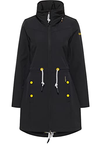 Schmuddelwedda płaszcz softshell damski 34319244, czarny, M