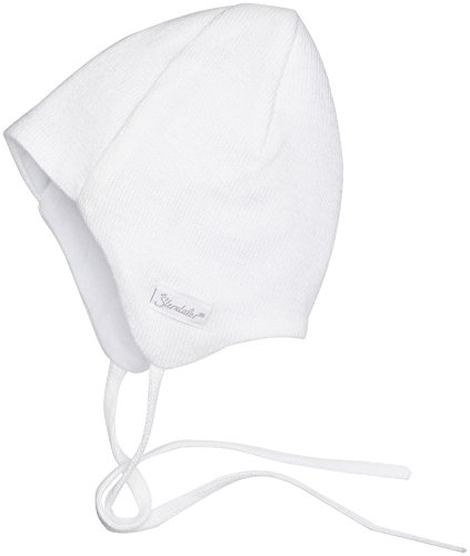 Sterntaler Czapka dla dziewczynek Strickmütze, Biały (Weiss 500), Rozmiar Uniwersalny (Producent Rozmiar: 37)