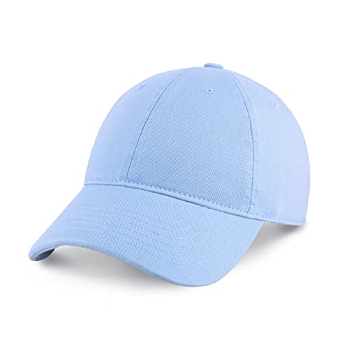 CHOK.LIDS Codzienna czapka z daszkiem premium unisex czapka z daszkiem dla mężczyzn i kobiet regulowana lekka styl polo zakrzywione rondo, Niebieskoszary, rozmiar uniwersalny