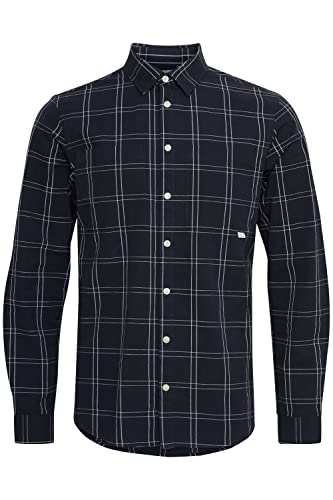 CASUAL FRIDAY Męska koszula Anton LS BU Checked Shirt z kołnierzykiem na guziki, 194013/granatowa, XXL