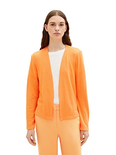 TOM TAILOR 1035858 Koszulka z długim rękawem Kobiety, 32111 - Bright Mango Orange Melange, XL