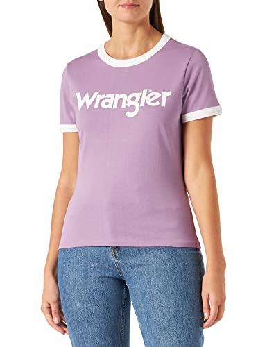 Wrangler Damska koszulka z krótkim rękawem, Orchid Mist, rozmiar M