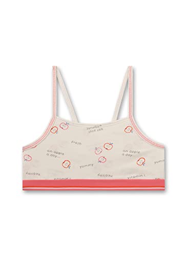 Sanetta Dziewczęcy biustonosz sportowy, kremowy, 104 cm