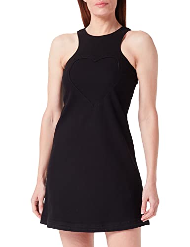 Love Moschino Damska sukienka bez rękawów, czarna, rozmiar 46 (DE), czarny, 46