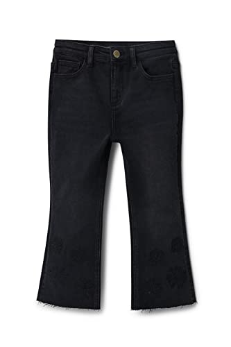 Desigual Girl's Kids TOP-Bottoms-EXTERI Casual Pants, czarne, 7/8