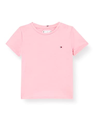 Tommy Hilfiger Dziewczęca niezbędna dzianina top S/S koszulka, świeży różowy, 80