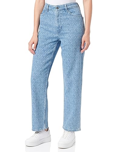 s.Oliver Damskie spodnie jeansowe Cropped Straight Karolin, niebieski, 42