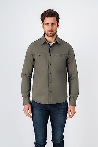 Teddy Smith C- Trent ML Koszula męska, Turbulencja Khaki, XL