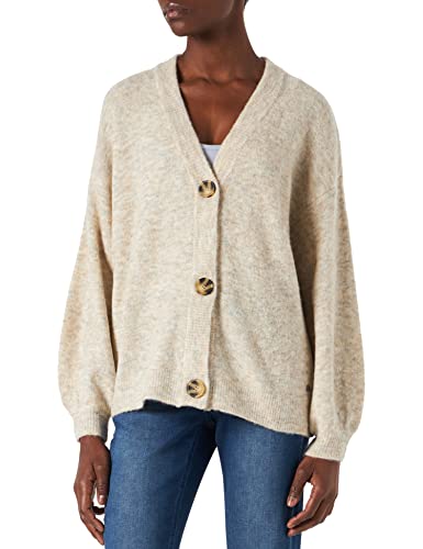 Cream & Co. Sweter damski Crmerle oz dzianinowy kardigan, Piasek, M