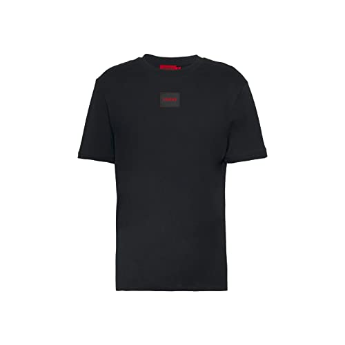 HUGO Męski T-shirt Diragolino212, Black7, S, Black7, S