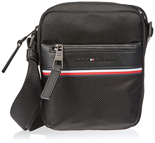 HILFIGER FLAG Męski mini reporter z 1985, czarny, jeden rozmiar