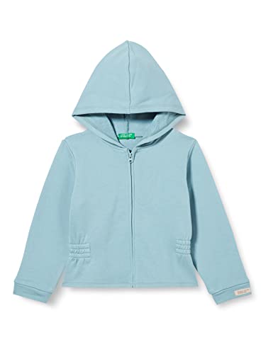 United Colors of Benetton Kurtka dziewczęca C/CAPP M/L 3qlag500x kardigan sweter, cukier papier 3e4, 1 lata