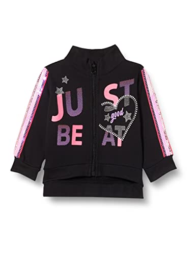 chicco Bluza dziewczęca caridgan per bambina kardigan sweter, Nero, 074