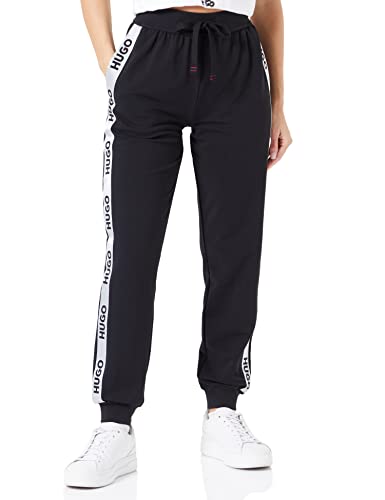 HUGO Damskie spodnie sportowe z logo Loungewear, czarny 2, L