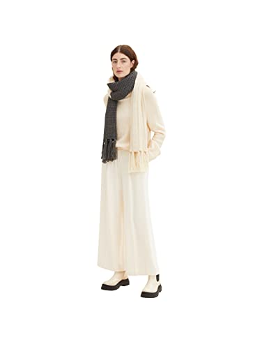 TOM TAILOR Damski Szalik z blokiem kolorów 1034089, 30265 - Soft Buttercream Melange, ONESIZE