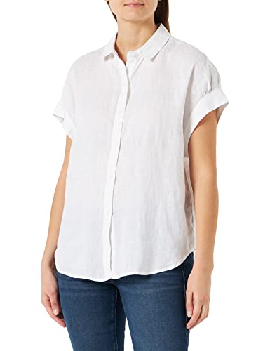 United Colors of Benetton Damska koszula 5bmldq03d, biała optyczna 101, L, Biały optyczny 101, L