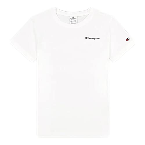 Champion Damska koszulka Legacy American Classics małe logo regularna S/S, biała, XXXL