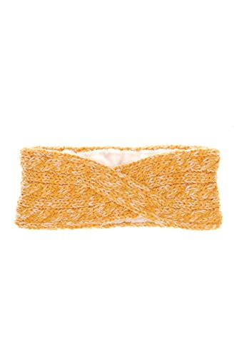Sterntaler Dziewczęca dzianinowa opaska na czoło zimowa, średni żółty, 57 cm