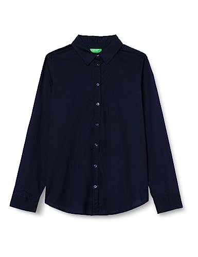 United Colors of Benetton Koszula damska 5cqy5qc13, ciemnoniebieska 016, rozmiar XL, Ciemnoniebieski 016, XS