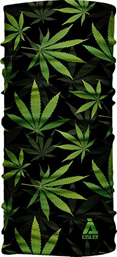 Eisley Unisex Weed Repreve_20515_11 bandana, czarna, 21 x 50 cm, czarny, 21x50cm