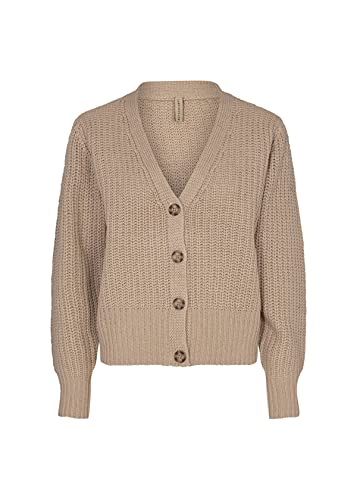 Soya Concept Damski sweter z dzianiny Sc-remone, Piasek, S