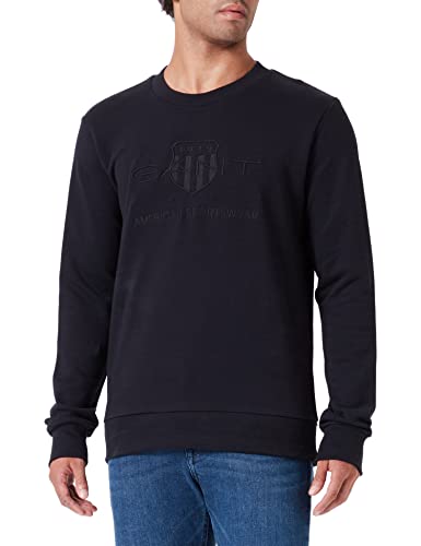 GANT sweter męski, czarny, M
