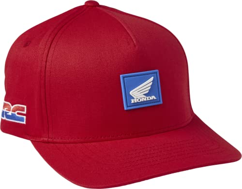 Fox Racing Męska czapka z daszkiem Honda Flexfit Hat, ognista czerwień, S-M
