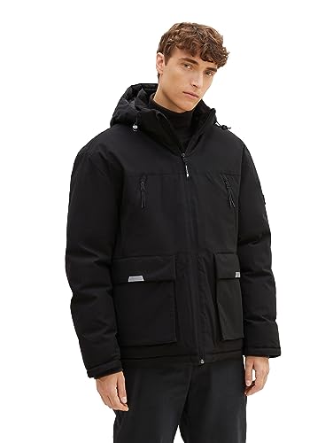 TOM TAILOR Denim Kurtka męska 1039403, 29999, czarna, M, 2999 - Black, M