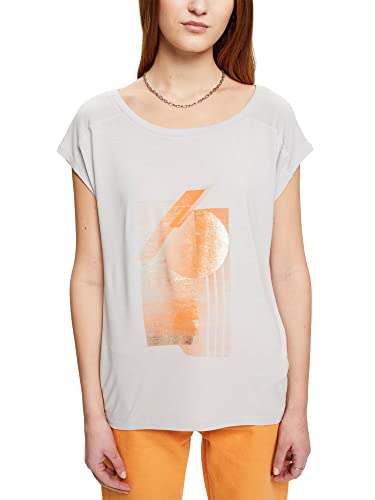 ESPRIT Collection T-shirt damski, 050/pastelowy szary, S
