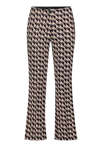 Betty Barclay Damskie spodnie Selina Fashion klasyczne długość 7/8, Camel/Dark Blue, 36