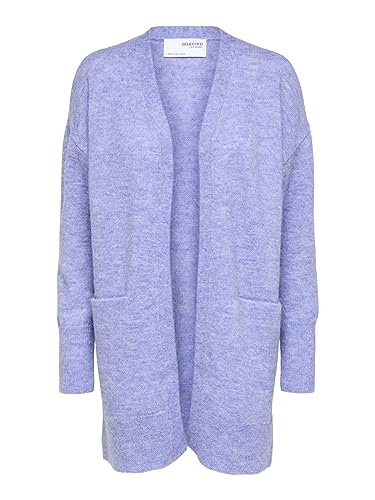 SELECTED FEMME Damski kardigan z dzianiny alpaka mieszanka wełny, Jacaranda, XS
