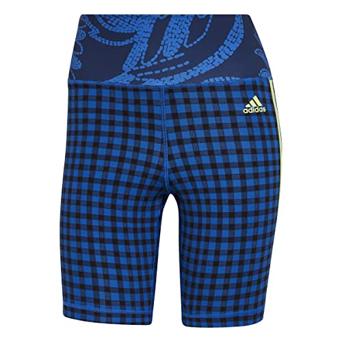 adidas Damskie legginsy Farm Bike Short, Azuglo/Amalre, L
