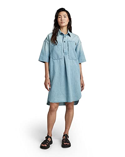G-STAR RAW Damska koszula jeansowa na co dzień, niebieska (Sun Faded Cadet Blue D303-D897), XL, niebieski (Sun Faded Cadet Blue D303-d897), XL