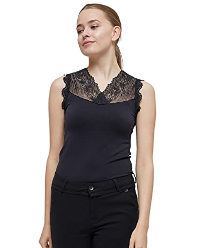 Minus Damska bluzka Vanessa, 100 czarny, L