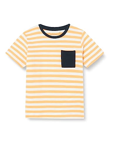 Bestseller A/S Chłopcy NMMVALENTIN SS TOP J1 T-shirt, Mock Orange, 92, Mock Orange, 92