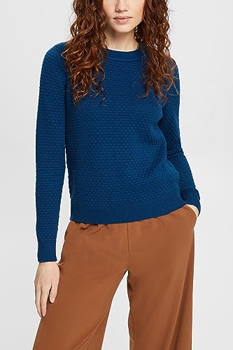 ESPRIT Damski sweter 992EE1I331, 450/PETROL Blue, XXS, 450/Petrol Blue, XXS