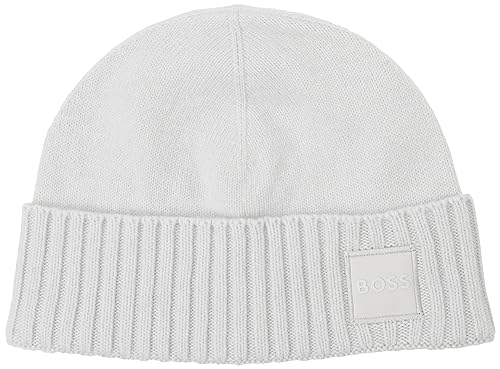 BOSS Czapka męska Akaio Beanie, Light/Pastel Grey57, jeden rozmiar