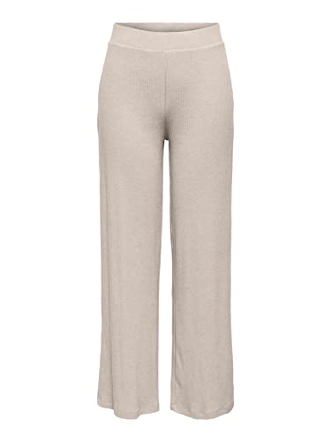 ONLY Onlemma Wide Pant Noos JRS spodnie damskie, Pumice Stone/szczegóły: melanż, 3XL