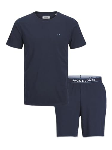 top Jack & Jones Jacaustin SS koszulka i szorty zestaw koszulka męska, Marynarka marynarska/opakowanie: szorty Navy Blazer, XL