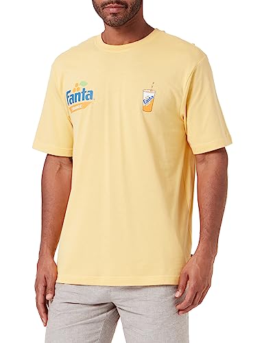 ONLY & SONS Męski T-shirt oversize, Cornsilk., M