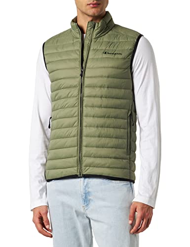 Champion Legacy Outdoor Małe Logo Kamizelka Wyściełana Mężczyźni, Zielony Strzelba, S