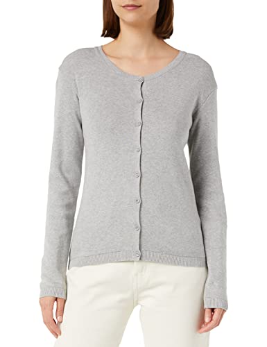United Colors of Benetton Damski sweter kardigan Maglia COREANA M/L 1091D5558, Grigio Melange Medio 501, XS, rigio melange medio 501, XS
