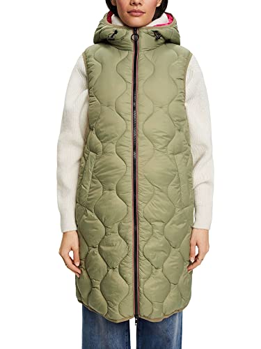 edc by ESPRIT Damska kamizelka 013CC1H302, 345/LIGHT Khaki, XXL, 345/Light Khaki., XXL