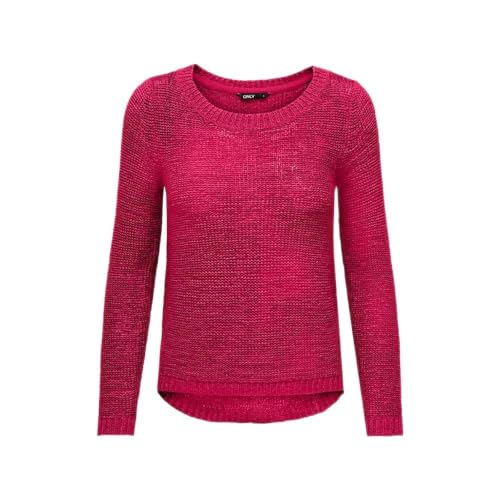 Bestseller A/S Damski sweter ONLGEENA XO L/S KNT NOOS, Cerise, XL, Cerise, XL