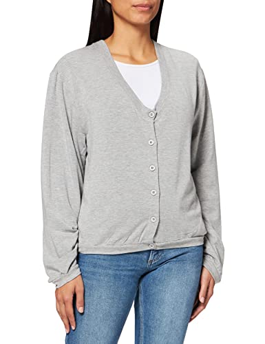edc by ESPRIT Damski sweter z kapturem, 039/Medium Grey 5, XS