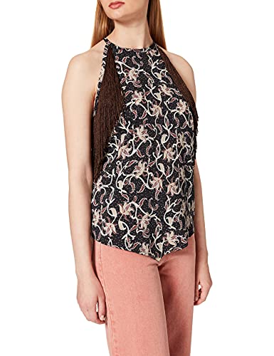 PINKO Damska kamizelka Titubante modna, Ic2_grigio/beżowy, 38 PL