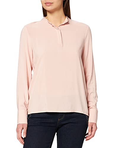 ONLY Women's Onlmimi Life L/S Scalloped WVN Top, Rose Smoke, S
